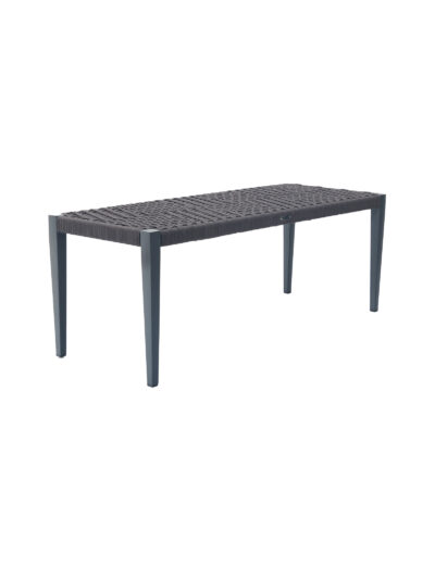 Iona outdoor bench in Slate