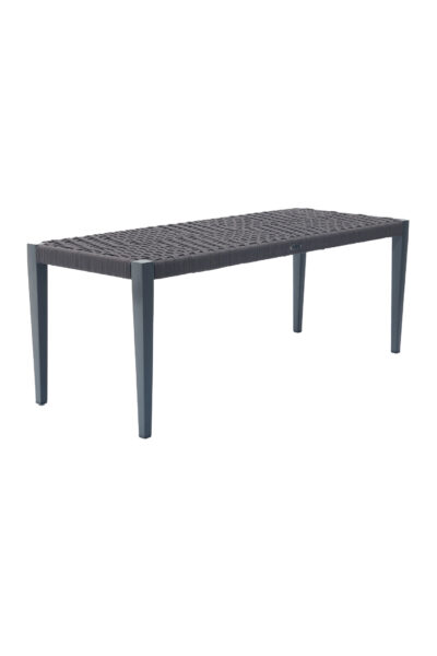 Iona outdoor bench in Slate