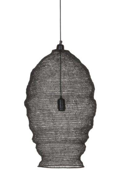 Small Lampara Mesh Pendant in Black