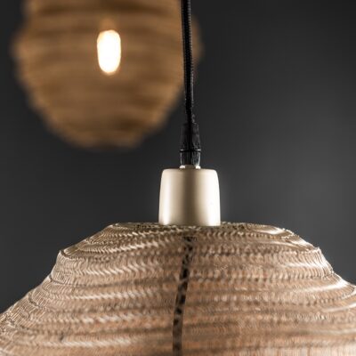 Large Lampara Mesh Pendant in Sand - Image 2