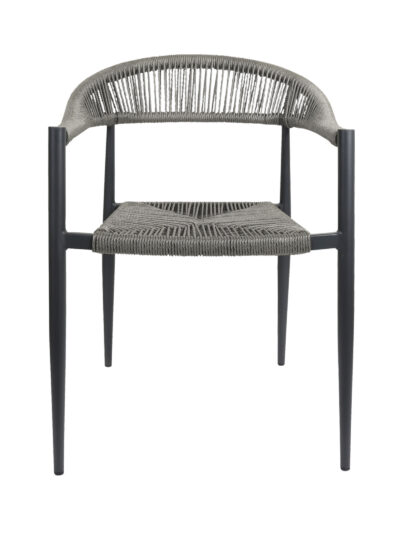 Zion Stackable Outdoor Chair in Thunder