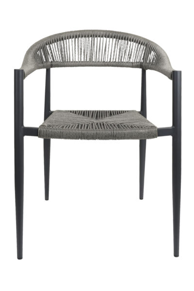 Zion Stackable Outdoor Chair in Thunder