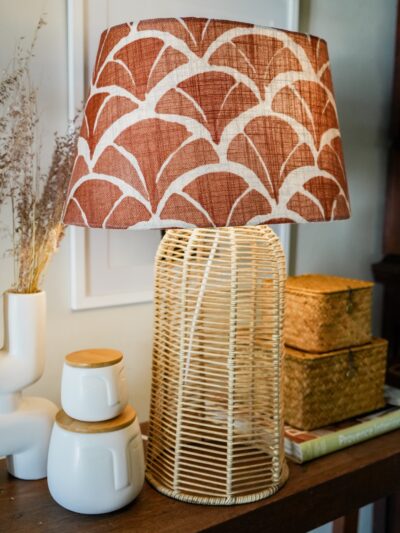 Rust Oval Lamp Shade - Image 2