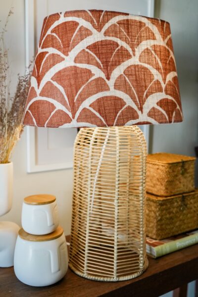 Rust Oval Lamp Shade