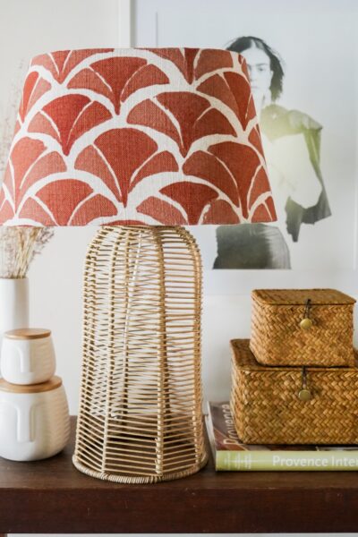 Rust Oval Lamp Shade