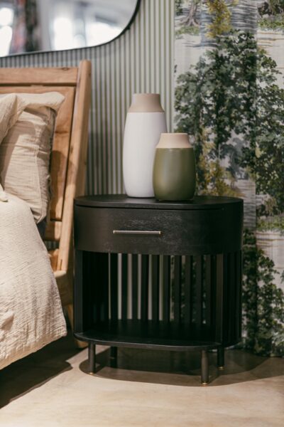 Stockholm Nightstand in Onyx