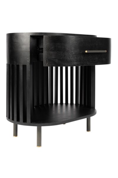 Stockholm Nightstand in Onyx