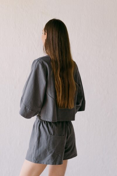 Twiggy Sunsuit in Charcoal - Image 3